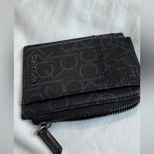 Calvin Klein Textured Black Card Wallet